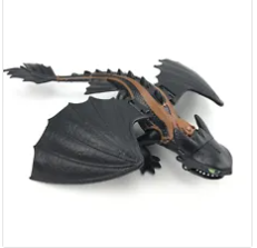 DreamWorks - Toothless Black Fury 9.5-inch (Action Figure) Pre-Owned