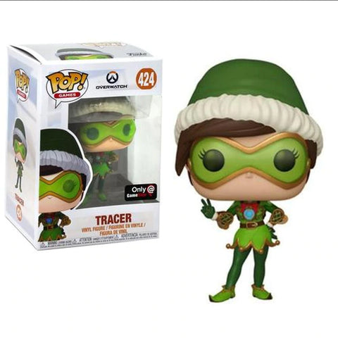 POP! Games #424: Overwatch - Tracer (GameStop Exclusive) (Funko POP!) Figure and Box w/ Protector
