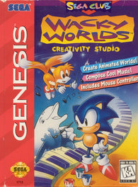 Wacky Worlds Creativity Studio (Sega Genesis) Pre-Owned: Cartridge, Manual, Box and Mouse Controller