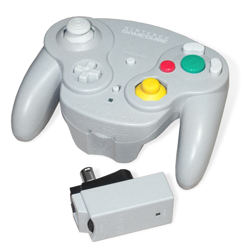 Official Wireless Wavebird Controller w/ Receiver - Grey (GameCube) Pre-Owned