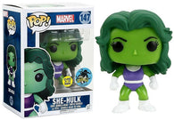 POP! Marvel #147: She-Hulk (Glows in the Dark) (Comikaze Exclusive) (Funko POP! Bobble-Head) Figure and Box w/ Protector