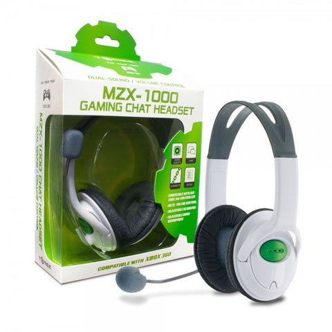 MZX-1000 Stereo Headset for Xbox 360 (White) - Tomee (NEW)