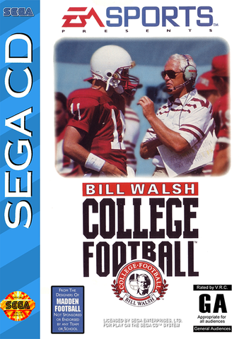 Bill Walsh College Football (Sega CD) Pre-Owned: Game, Manual, and Case