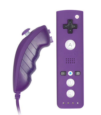 Nunchuk Controller - PowerA / Purple (Nintendo Wii Accessory) Pre-Owned (Remote NOT included)