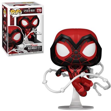 POP! Marvel #770: GamerVerse - Spider-Man Miles Morales - Miles Morales (Crimson Cowl Suit) (Funko POP! Bobble-Head) Figure and Box w/ Protector