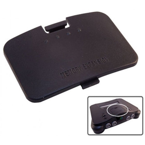Memory Door Cover for N64 (Black) - RepairBox (NEW)