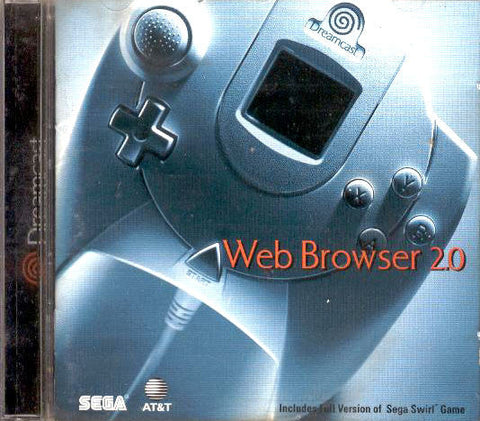 Web Browser 2.0 with SegaNet & Full Version of Sega Swirl Game (Sega Dreamcast) Pre-Owned: Disc, Manual, and Case