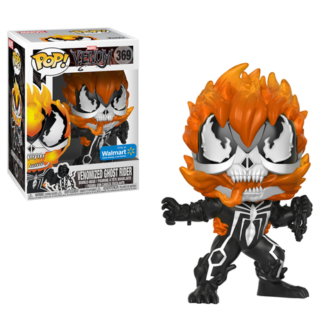 POP! Marvel #369: Venom - Venomized Ghost Rider (Wal-Mart Exclusive) (Funko POP! Bobble-Head) Figure and Box w/ Protector