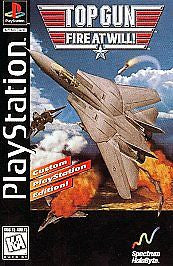 Top Gun Fire at Will (Playstation 1) Pre-Owned: Game, Manual, and Longbox Case
