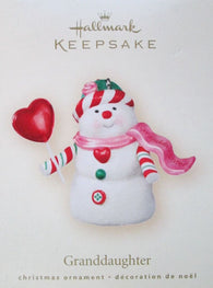 Granddaughter (Snowman) 2007 - Nina Aube (Hallmark Keepsake) Pre-Owned: Ornament and Box