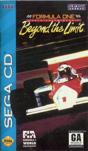 Formula One World Championship Beyond The Limit (Sega CD) Pre-Owned: Game, Manual, and Case