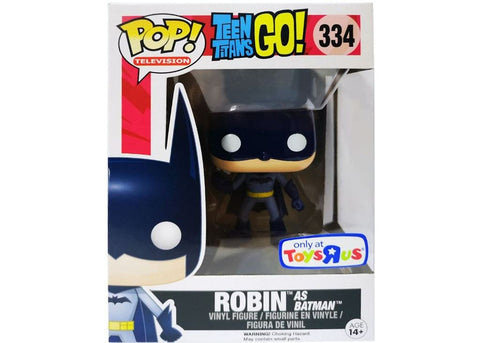 POP! Television #334: Teen Titans Go! - Robin as Batman (Toys R Us Exclusive) (Funko POP!) Figure and Box w/ Protector