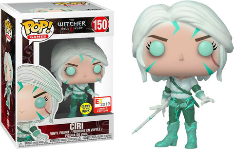 POP! Games #150: The Witcher III Wild Hunt - Ciri (Glows in the Dark) (E3 2019 Limited Edition) (Funko POP!) Figure and Box w/ Protector