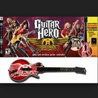 Guitar Hero - Les Paul - Wireless Controller [Aerosmith Edition] (Playstation 3) Pre-Owned w/ Dongle