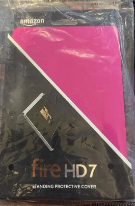 Standing Protective Cover -Hot Pink (Amazon) (Fire HD 7) NEW