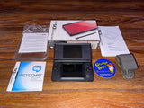 System - Red Crimson & Black (Nintendo DS Lite) (Nintendo DS Lite) Pre-Owned in Box w/ Matching Serial Number (As Pictured)
