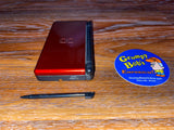 System - Red Crimson & Black (Nintendo DS Lite) Pre-Owned in Box w/ Matching Serial Number * (As Pictured)