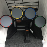 Rock Band Drum Set - Wired - Harmonix (Xbox 360) Pre-Owned w/ Pedal + Sticks (IN STORE PICK-UP ONLY)