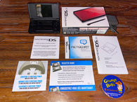 System - Red Crimson & Black (Nintendo DS Lite) Pre-Owned in Box w/ Matching Serial Number * (As Pictured)