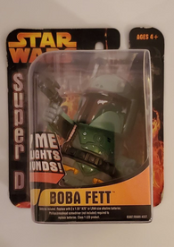 Star Wars 2005 Hasbro - Super D Deformed Boba Fett (Lights & Sound) (NEW)