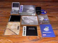 System - Platinum Silver (AGS-001) (GameBoy Advance SP) Pre-Owned in Box (As Pictured)
