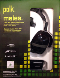 Polk Audio Xbox 360 Gaming Headphone - Melee Black (Xbox 360 Accessory) NEW 1