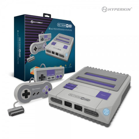 RetroN 2 HD Gaming Console for NES / Super NES / Super Famicom (Gray) - Hyperkin (NEW)