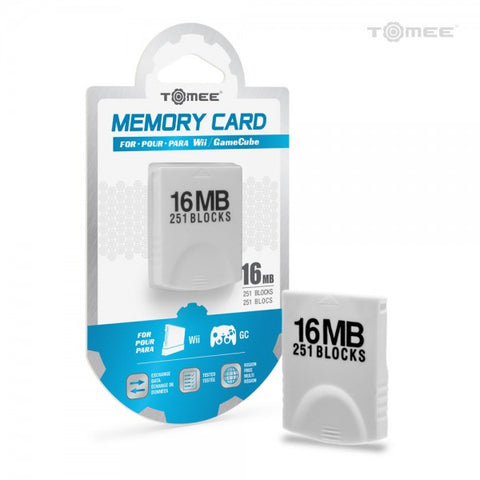 16MB Memory Card for Wii / GameCube - Tomee (NEW)
