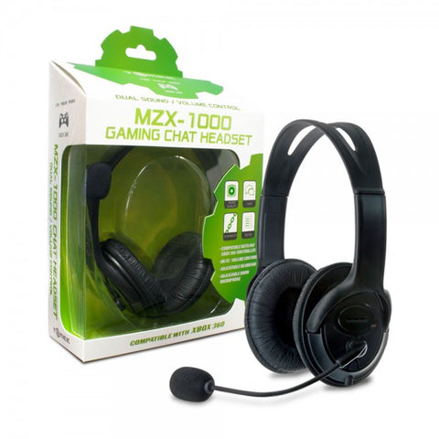 MZX-1000 Stereo Headset for Xbox 360 (Black) - Tomee (NEW)