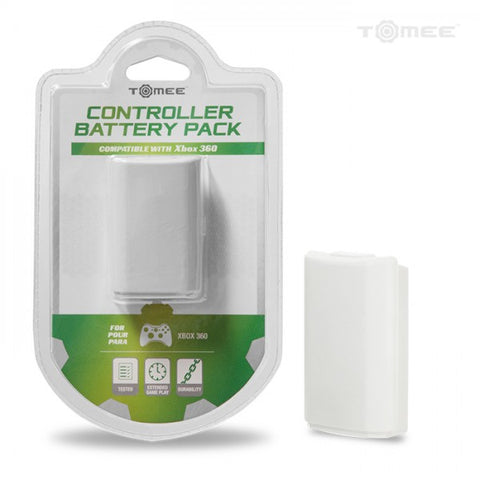 Rechargeable Controller Battery Pack for Xbox 360 (White) - Tomee (NEW)