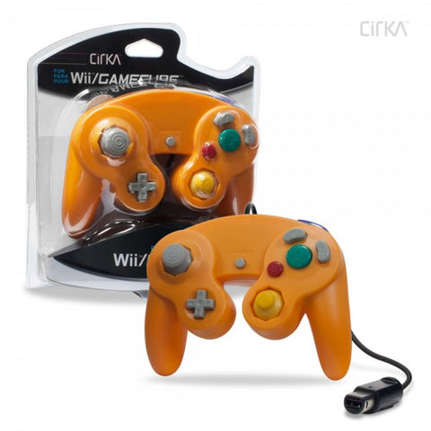 Wired Controller for Wii / GameCube (Orange) - CirKa