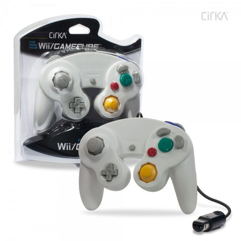 Wired Controller for Wii / GameCube (White) - CirKa (NEW)