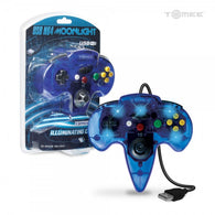 "Moonlight" USB N64 Style Controller for PC / Mac (Clear Blue) - Tomee (NEW)
