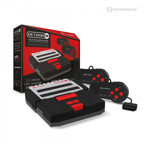 RetroN 2 Gaming Console for Super NES / NES (Black) (Hyperkin) NEW