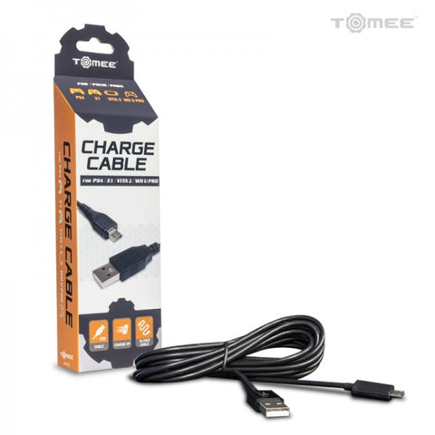 USB Charge Cable for PS4 / Xbox One / PS Vita 2000 - Tomee (NEW)