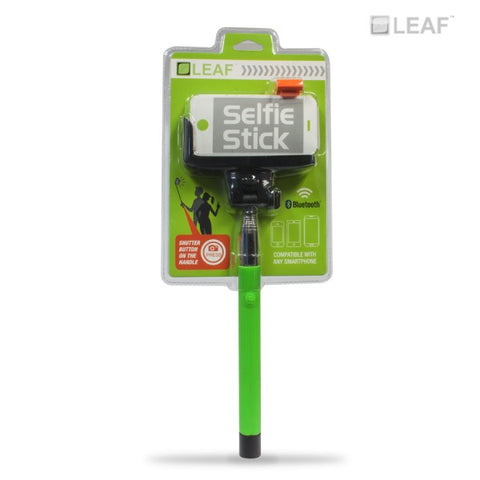 Selfie Stick for Smartphones (Green) - LEAF (NEW)
