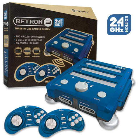 RetroN 3 Gaming Console - Blue / 2.4 GHz (Hyperkiin) (NEW)