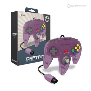 "Captain" Premium Controller for N64 (Amethyst Purple) - Hyperkin (NEW)