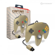 "Captain" Premium Controller for N64 (Gold) - Hyperkin (NEW)