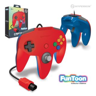 "Captain" Premium Funtoon Collectors Edition Controller for N64 (Hero Red) - Hyperkin (NEW)