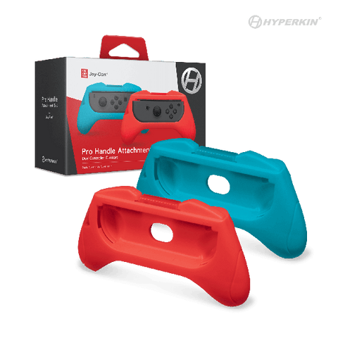 Pro Handle Attachment Set for Joy-Con (Blue/ Red) (2-Pack) - Hyperkin (NEW)