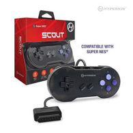 "Scout" Premium Controller for Super NES - Space Black - Hyperkin (NEW)