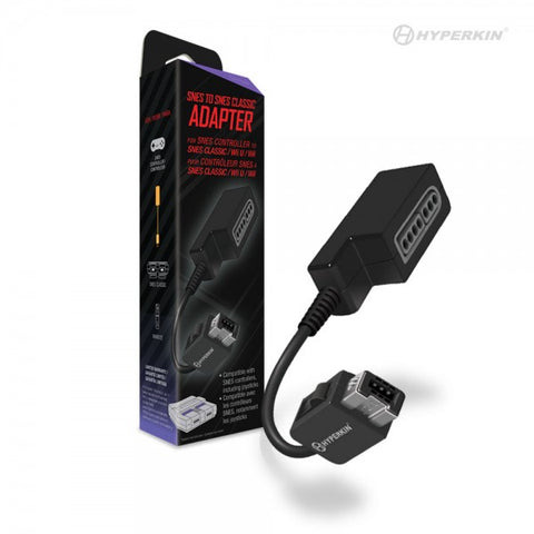 Controller Adapter for Super NES Classic Edition / Wii U / Wii Compatible with Super NES Controllers - Hyperkin (NEW)