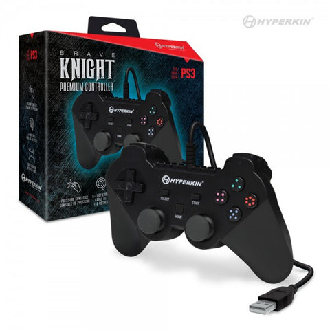 "Brave Knight" Premium Controller for PS3 / PC / Mac (Black) - Hyperkin (NEW)