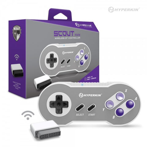"Scout" Premium BT Controller for Super NES / PC / Mac / Android (Includes Wireless Adapter) - Hyperkin (NEW)