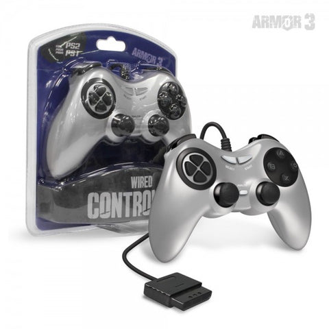 Wired Game Controller for PS2 (Silver) - Armor3 (NEW)