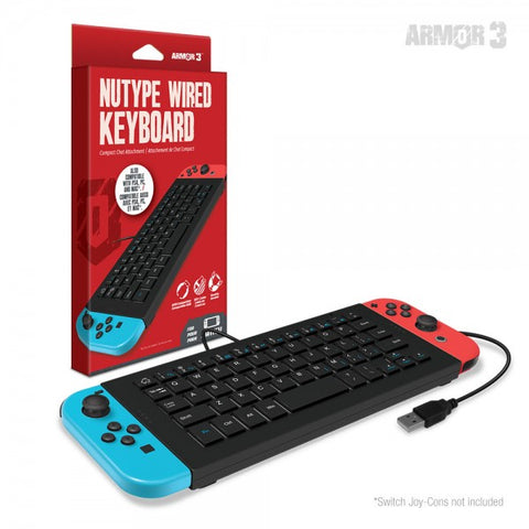 “NuType” Wired Keyboard for Nintendo Switch - Armor3 (NEW)