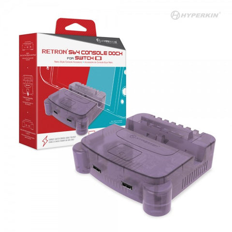 RetroN S64 Console Dock for Nintendo Switch® (Purple) - Hyperkin (NEW)