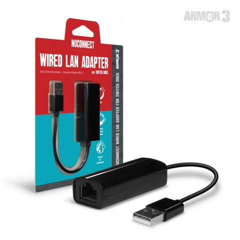 “NuConnect” Wired LAN Adapter for Nintendo Switch - Armor3 (NEW)