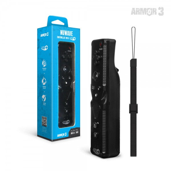 "NuWave" Controller with Nu+ for Wii U / Wii (Black) - Armor3 (NEW)